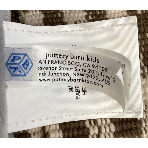 Pottery Barn Kids ELEPHANT Thumbie Security Blanket Lovey Plush Baby Gray 2019 - Picture 4 of 11